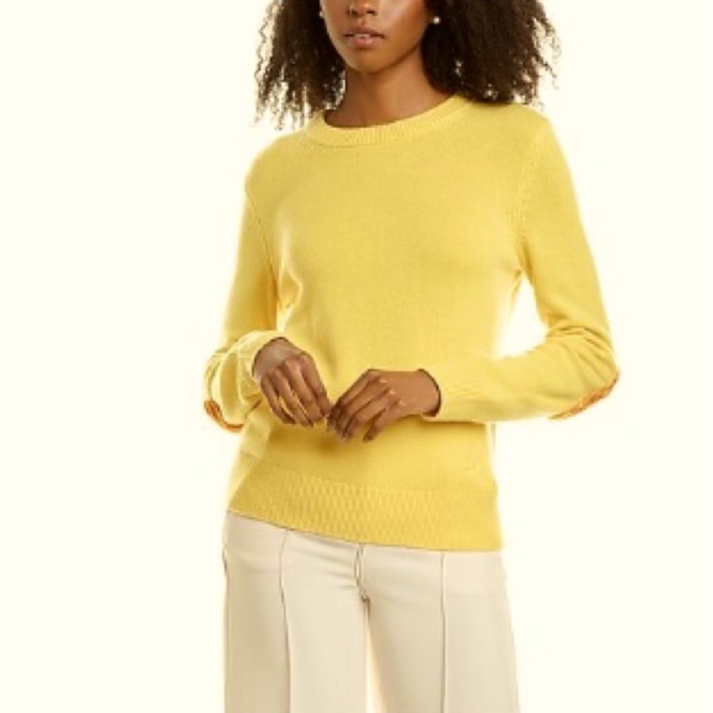 TORY BURCH 100% Cashmere Sweater size XS with sequins detail.